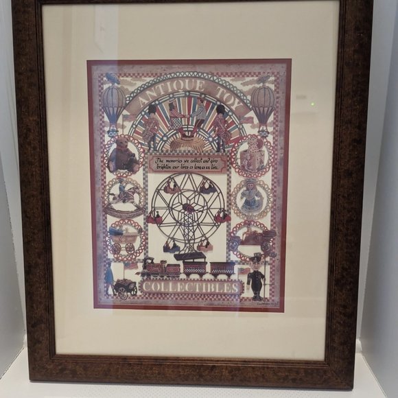 Vintage Scherenschnitte Framed Art German Scissor Cut